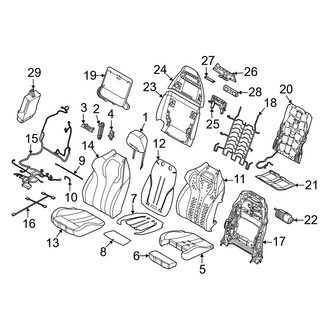 BMW OE - Seats & Tracks - Driver Seat Components (Multi-Contour Seat), (M / M Competition)