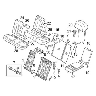 BMW OE - Seats & Tracks - Second Row Seats (W/O 3rd Row Seat)