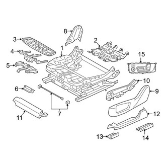 BMW OE - Seats & Tracks - Passenger Seat Components (Sport Seat, Tracks & Components)