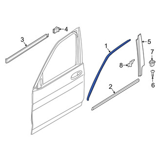 BMW OE - Front Left Door Reveal Molding