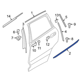 BMW OE - Front Left Door Belt Molding