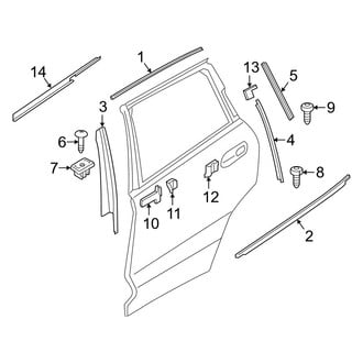 BMW OE - Rear Door - Exterior Trim