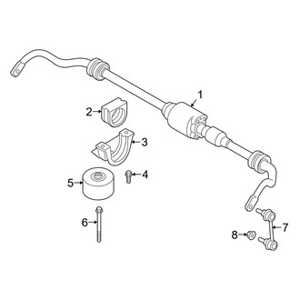 BMW OE - Rear Suspension - Stabilizer Bar & Components (With Adaptive Suspension), (M / M Competition / M50i / sDrive40i / xDrive40i / xDrive50i)