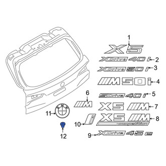 BMW OE - Hatch Emblem Grommet