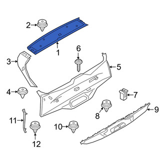 BMW OE - Rear Upper Liftgate Trim