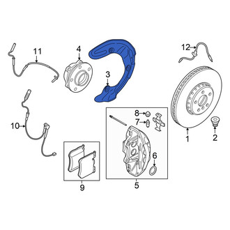 BMW OE - Front Right Brake Dust Shield