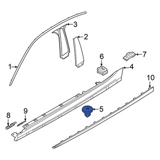 BMW OE - Rocker Panel Molding Rivet
