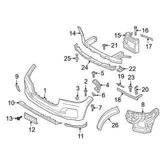 BMW OE - License Plate Bracket Screw
