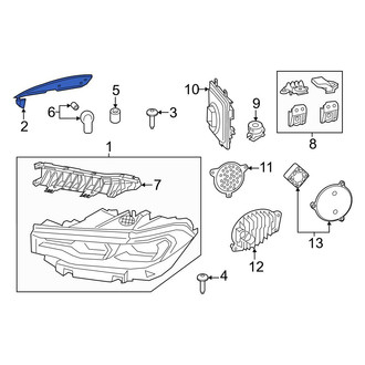 BMW OE - Front Left Headlight Gasket