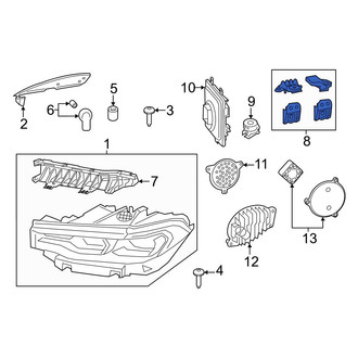BMW OE - Front Headlight Hardware Kit