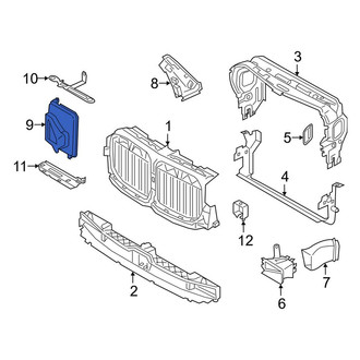 BMW OE - Front Center Right Radiator Support Air Duct