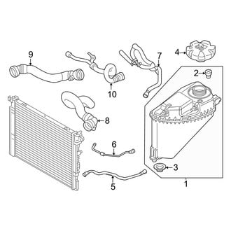 BMW OE - Cooling - Hoses & Pipes (Inner Radiator), (4.4L)