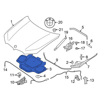 BMW OE - Front Hood Insulation Pad