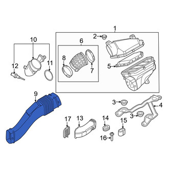 BMW OE - Left Engine Air Intake Resonator