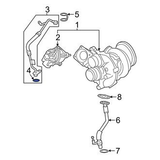 BMW OE - Turbocharger Oil Line O-Ring