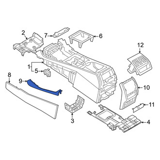 BMW OE - Left Outer Console Trim Panel