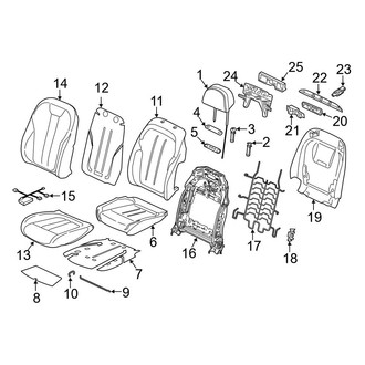 BMW OE - Seats & Tracks - Passenger Seat Components (Seat), (xDrive40i)
