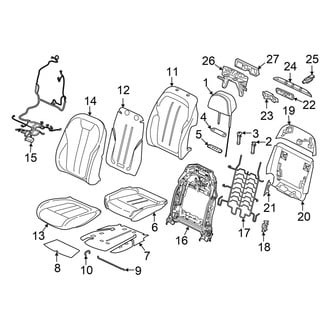 BMW OE - Seats & Tracks - Driver Seat Components (Multi-Contour Seat, W/O Ventilated & Massage)