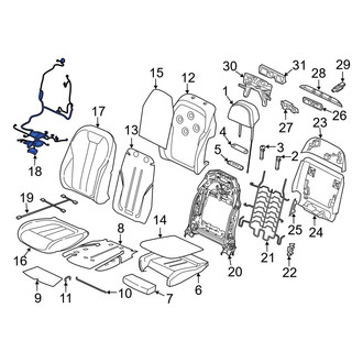 BMW OE - Front Right Upper Power Seat Wiring Harness