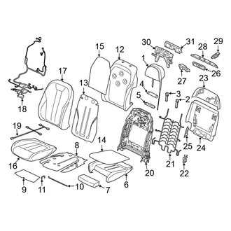BMW OE - Seats & Tracks - Passenger Seat Components (Multi-Contour Seat, With Ventilated & Massage)