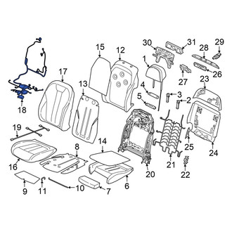 BMW OE - Front Left Upper Power Seat Wiring Harness