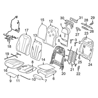 BMW OE - Seats & Tracks - Driver Seat Components (Multi-Contour Seat, With Ventilated & Massage)