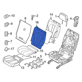 BMW OE - Center Right Seat Back Cushion Cover