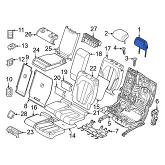 BMW OE - Center Right Headrest