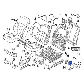 BMW OE - Center Left Seat Armrest Cover