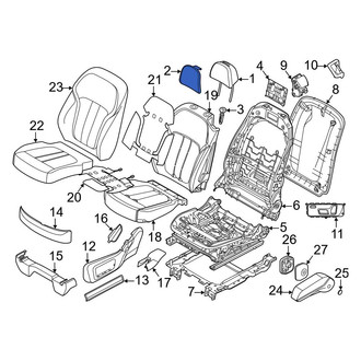 BMW OE - Center Headrest Cushion