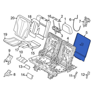 BMW OE - Center Left Seat Back Panel