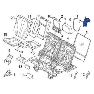 BMW OE - Rear Left Folding Seat Latch