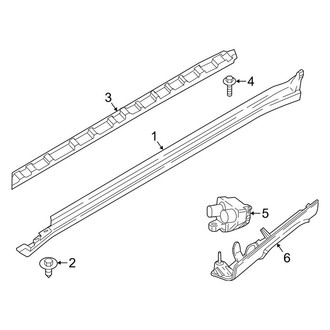 BMW OE - Pillars, Rocker & Floor - Exterior Trim (W/O Footboard)