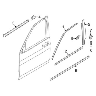 BMW OE - Front Door - Exterior Trim
