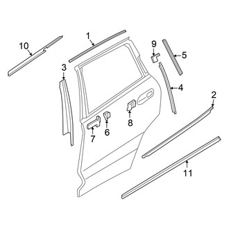 BMW OE - Rear Door - Exterior Trim