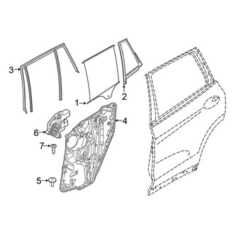 BMW OE - Rear Door - Glass & Hardware