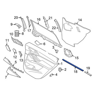 BMW OE - Front Left Door Trim Molding