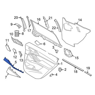 BMW OE - Front Left Door Trim Molding