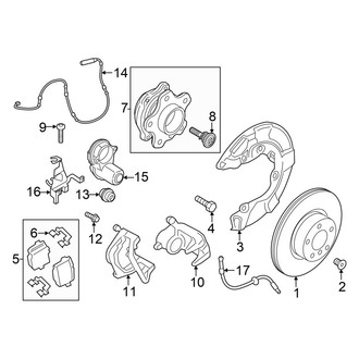 BMW OE - Rear Suspension - Brake Components