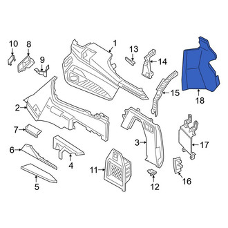 BMW OE - Rear Right Interior Quarter Panel Trim Panel