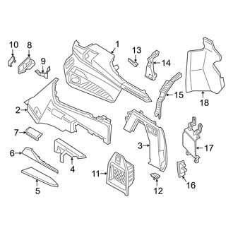 BMW OE - Rear Body & Floor - Interior Trim (Right Side, Side Trim)