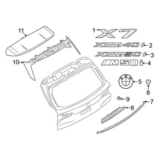 BMW OE - Lift Gate - Exterior Trim (M60i)