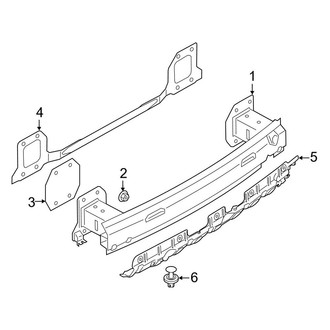 BMW OE - Rear Bumper - Bumper & Components (With M Type, Impact Bar & Components)