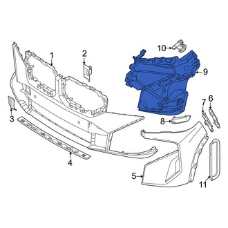 BMW OE - Front Left Bumper Cover Support Rail