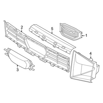BMW OE - Front Bumper & Grille - Grille & Components (Label)