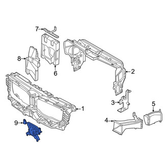 BMW OE - Lower Radiator Support Air Duct Bracket