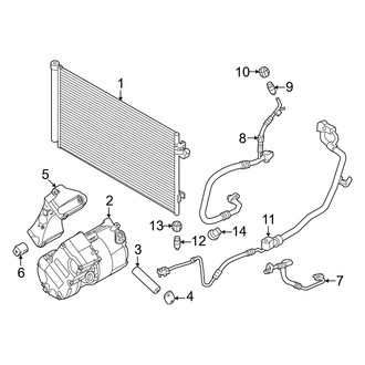 BMW OE - Air Conditioner & Heater - Condenser, Compressor & Lines