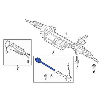 BMW OE - Front Left Steering Tie Rod Assembly
