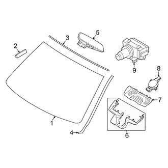BMW OE - Windshield - Glass