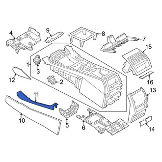 BMW OE - Front Left Upper Console Trim Panel